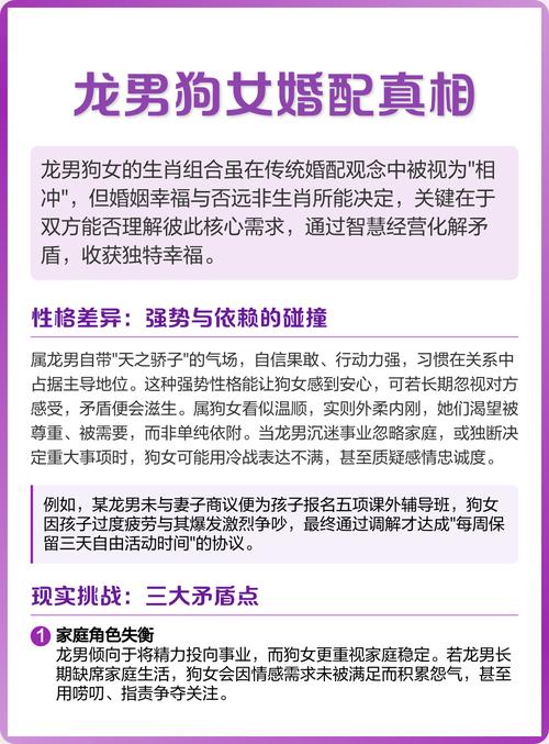 属狗女性与属龙男性结婚，他们的婚姻是否相配呢？
