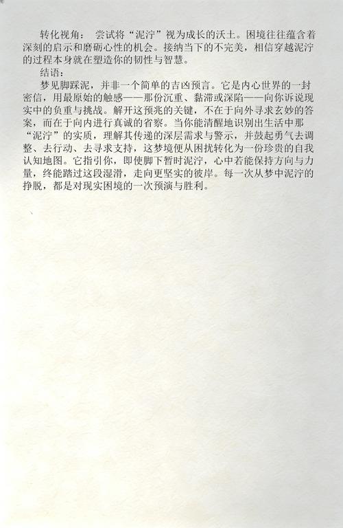 梦见自己踩进泥泞里有什么特殊预兆？