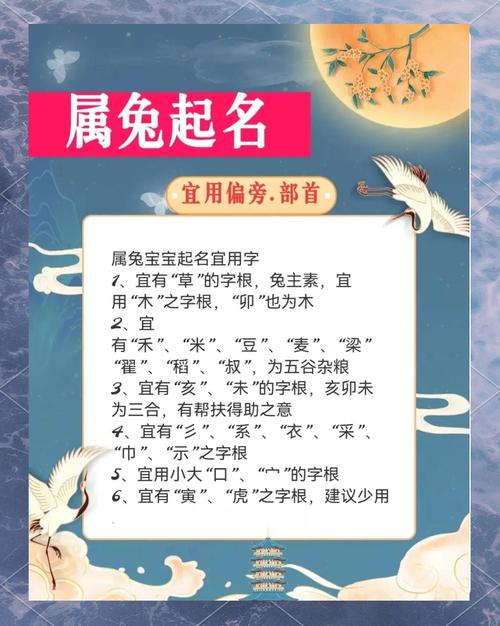 属兔男宝宝起名时有没有什么字特别适合用来给男孩命名呢？