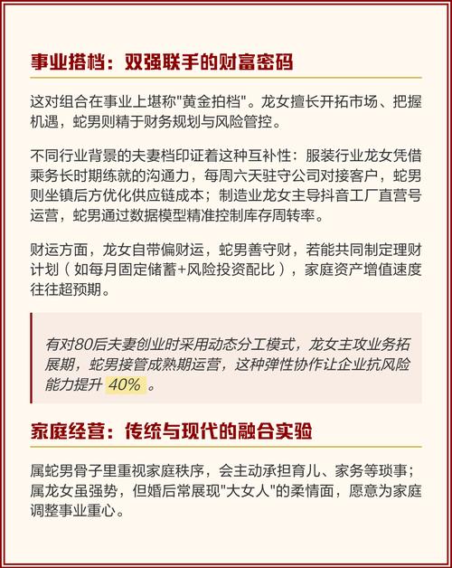 属龙女和属蛇男结婚后婚姻生活幸福吗？