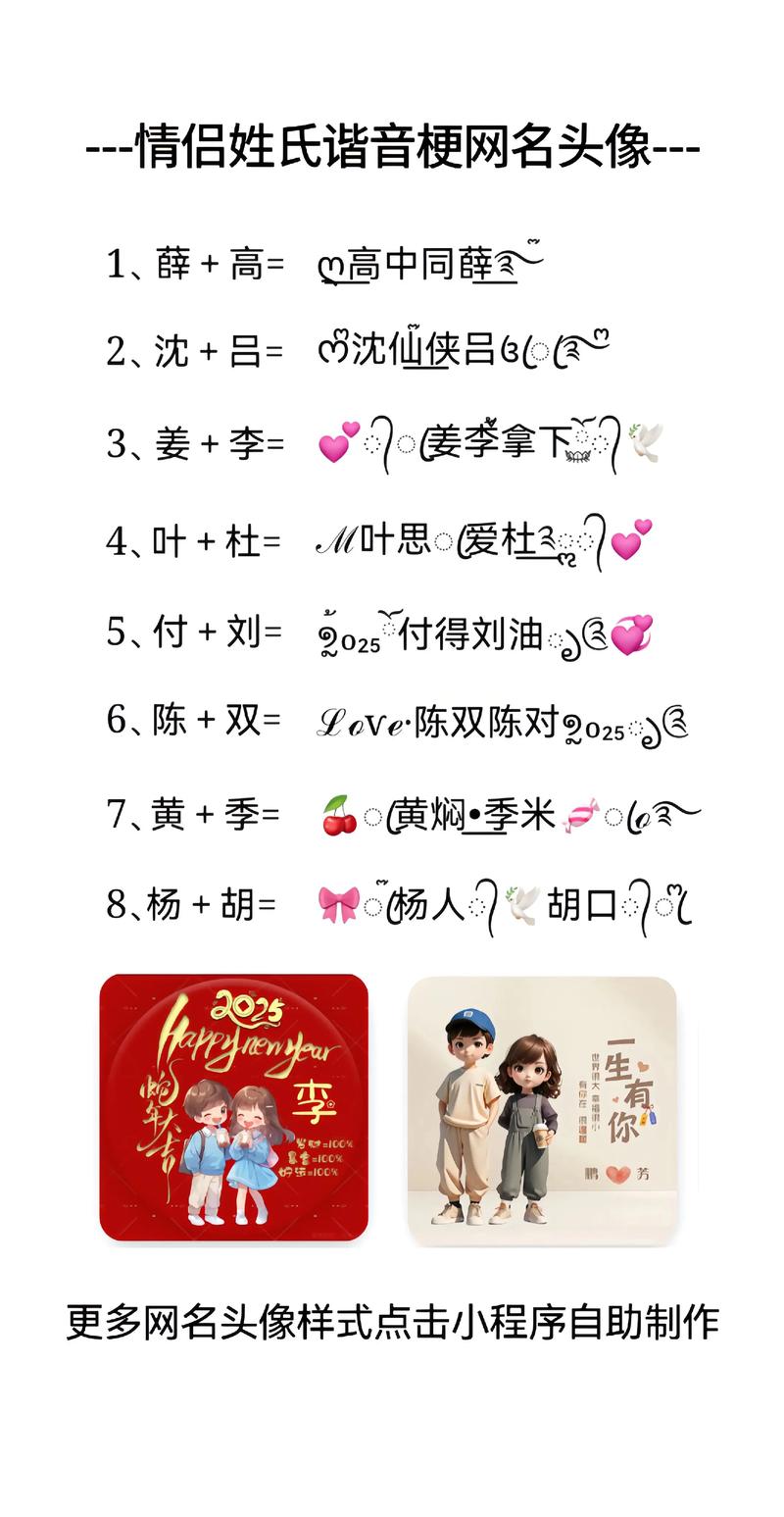 2026年情侣名字配对如何名字以提升感情运？