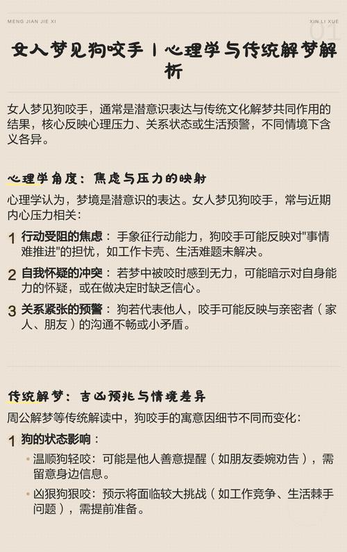 梦见狗咬自己手指是什么预兆，周公解梦里被狗咬手指头有什么特殊含义？