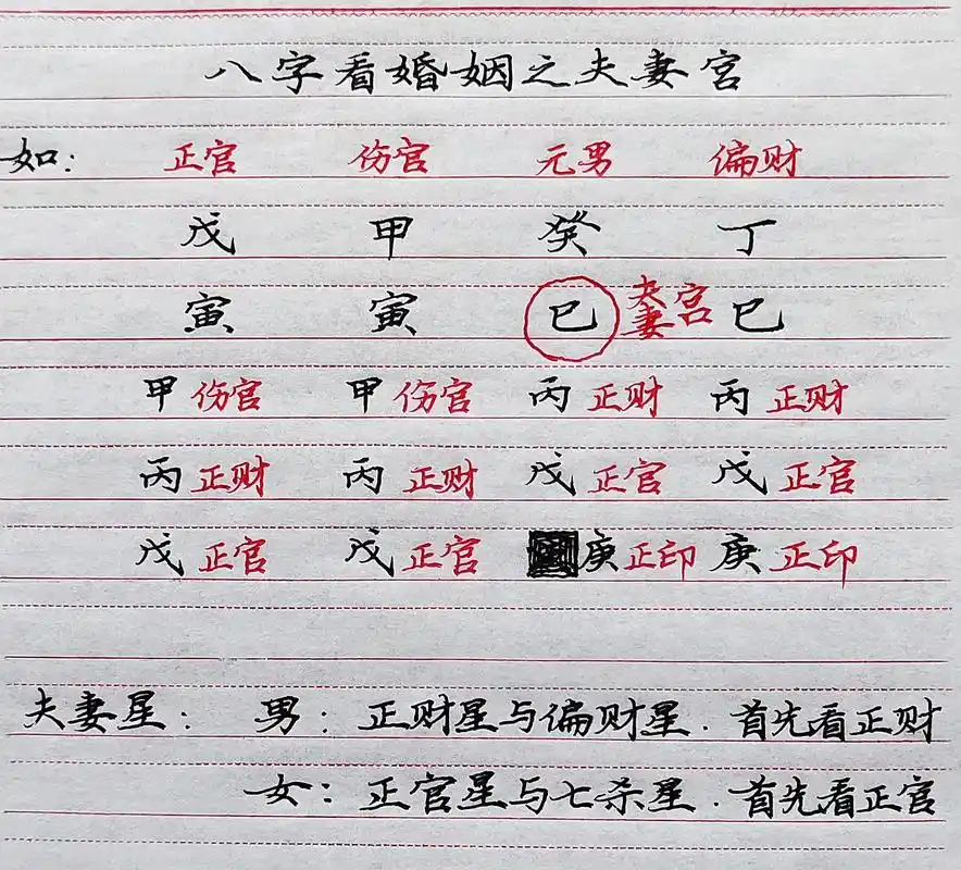 八字排盘如何确定夫妻宫的位置？