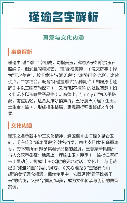 瑾瑜这个名字的含义是什么有什么忒别的寓意吗？