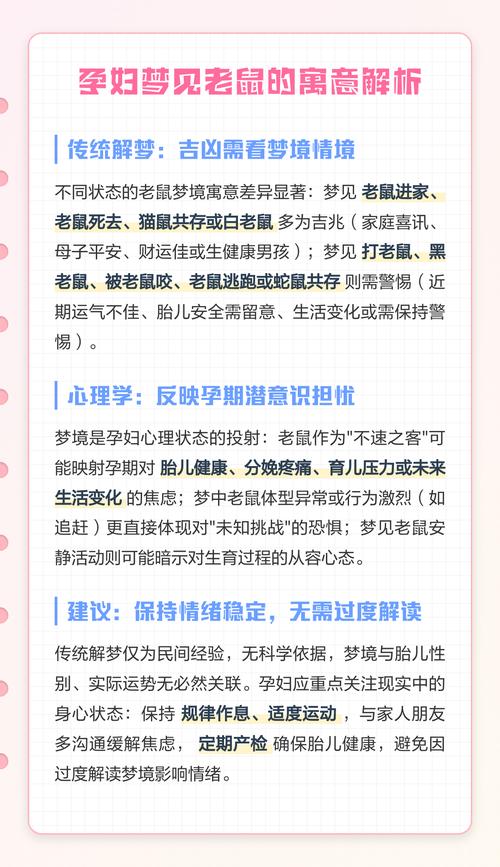 孕妇梦见老鼠的寓意究竟是什么含义？