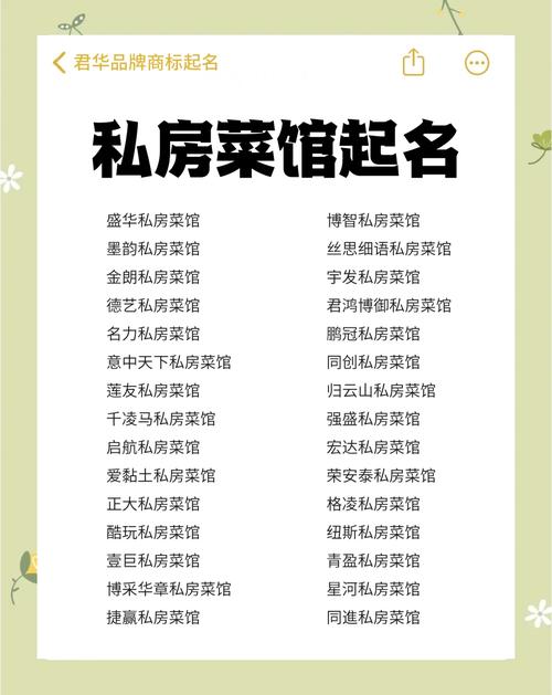 有没有推荐一些霸气又高档的好听菜名？