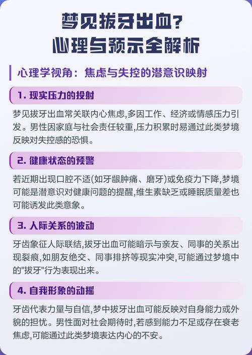 梦见拔牙出血是什么不祥之兆？预示着什么不好的事情？