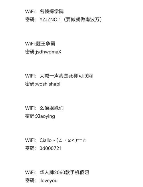 有哪些创意深度的wifi名字可以让人过目难忘？