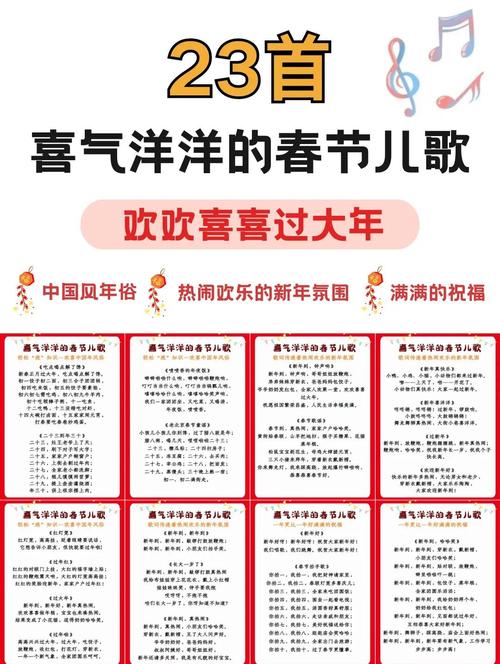 请问儿歌里唱的是惯与过春节哪些传统习俗？