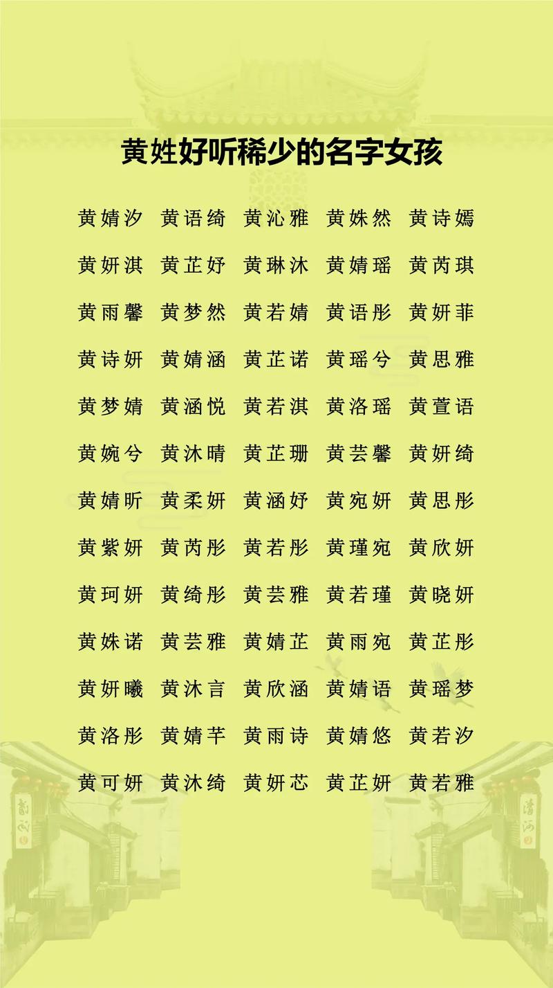黄姓男生取什么名字既好听又寓意好？
