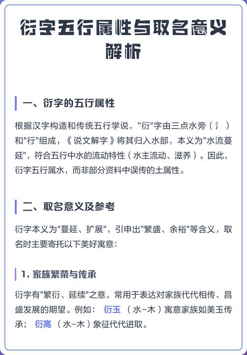 衍字取名寓意及含义是什么？能否解释一下这个名字背后的深层含义？