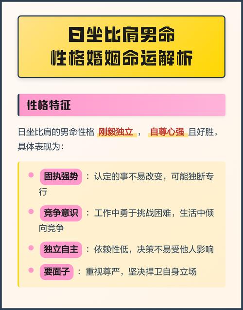 男命日坐比肩的妻子有哪些特征？