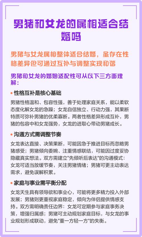 龙和猪的婚姻配对是否合适？