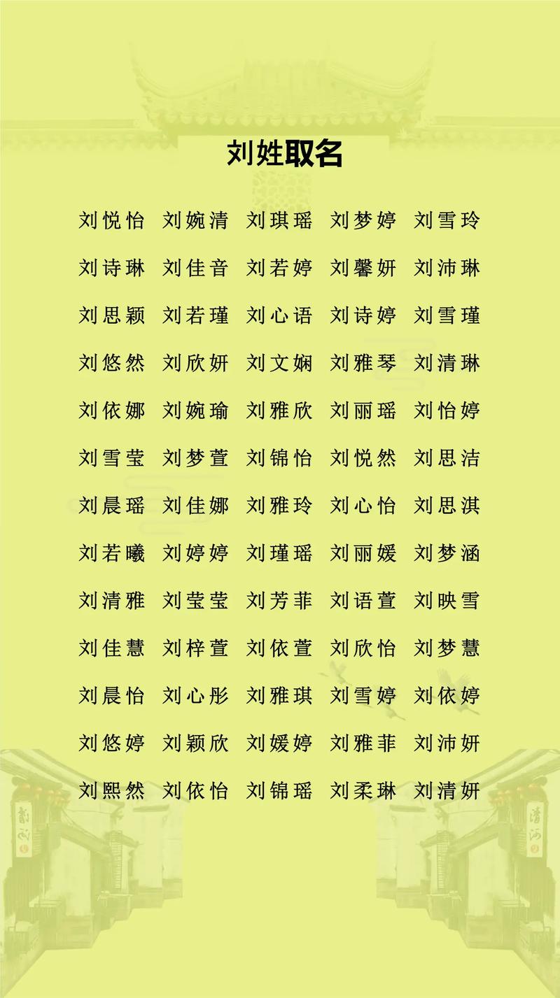 刘姓女孩子叫静静好听吗？有没有更优雅的名字推荐？