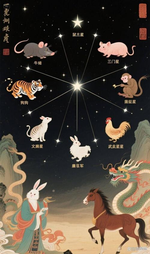 北斗七星的名字分别指什么动物？