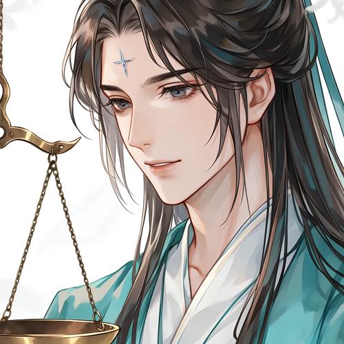 如何绘制古风动漫天秤座少女，使其既可爱又充满古韵风格？