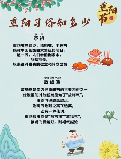 农历九月初九有哪些传统风俗和庆祝活动？