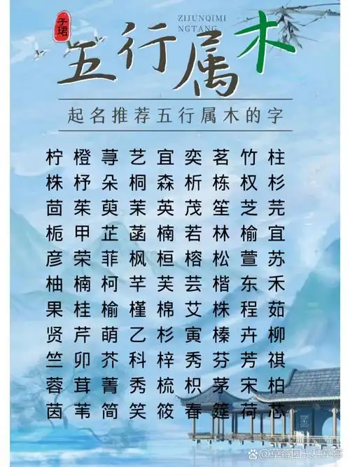 五行属木且10画的字有哪些，能推荐几个吗？