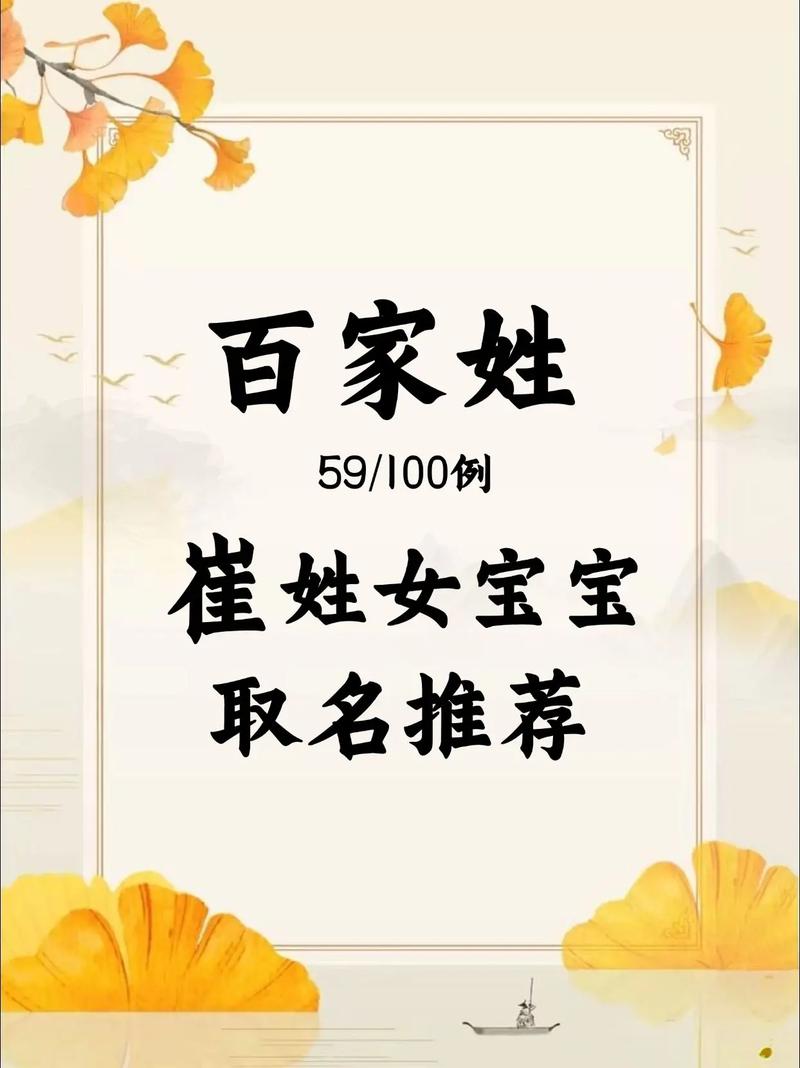 崔姓属鸡女宝宝起名，有没有什么好听的寓意吉祥的名字推荐？