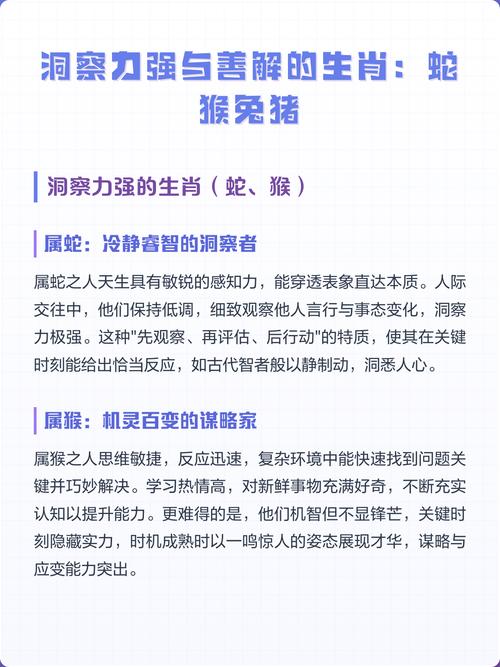 哪些生肖的洞察力特别强，堪称洞察力超群的生肖有哪些？