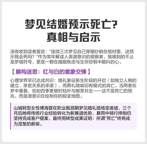 梦见结婚预示着死亡吗？这代表了什么含义？