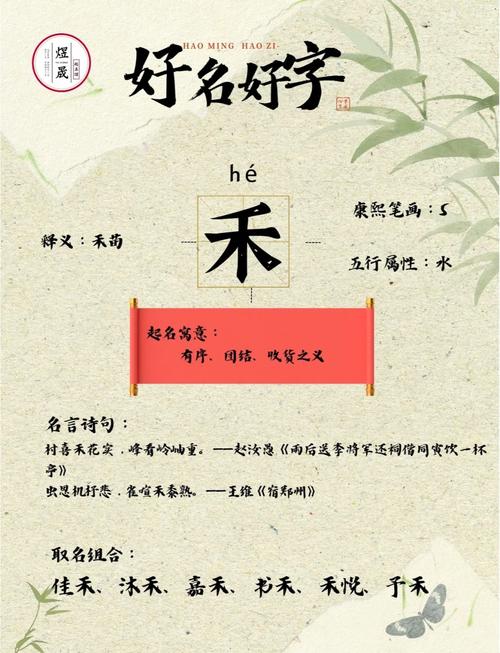 属鸡的小名禾禾，起名时带有禾字对男孩来说好吗？