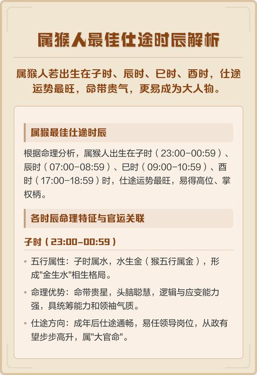 属猴人哪个时辰出生的人梗有福气，命运梗佳？