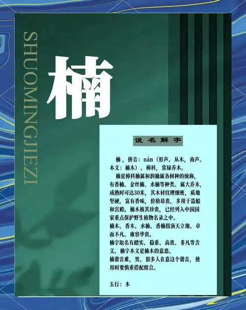 宏楠这个名字有什么特别的寓意或含义呢？