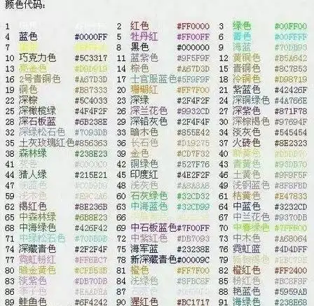 球球大作战中稀有颜色代码具体是什么彩色代码？