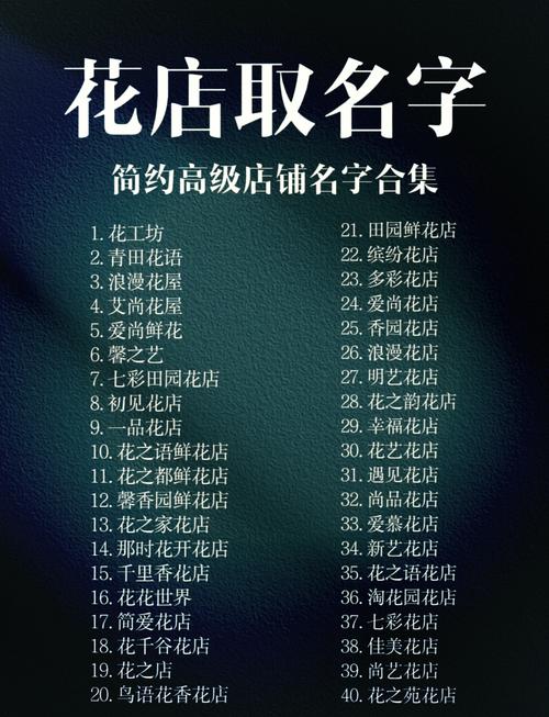 有哪些好听的花店名字推荐，更能吸引顾客呢？