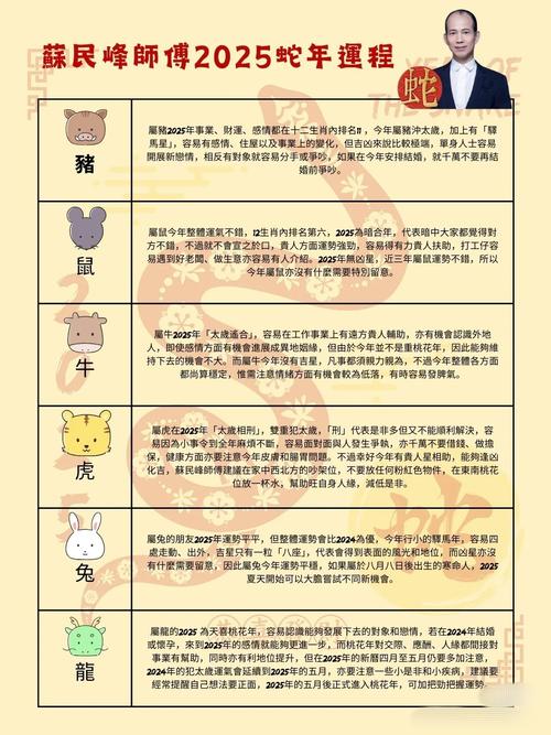 2025年十二生肖流年运势详细分析具体包括哪些内容？