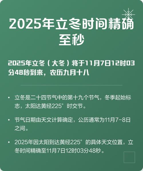 今年立冬具体是哪一天几点呢？