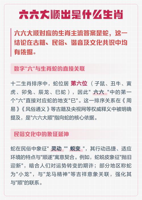 六六大顺代表哪个生肖？这是否意味着某种吉祥的生肖？