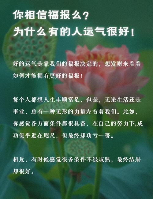 一个人运气好通常反映了哪些特质？