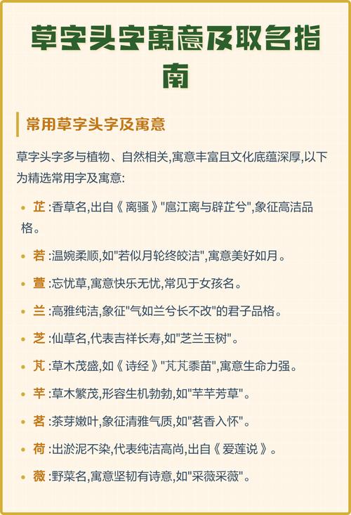 有没有既带水又带草字头，寓意美好的女孩名字推荐？