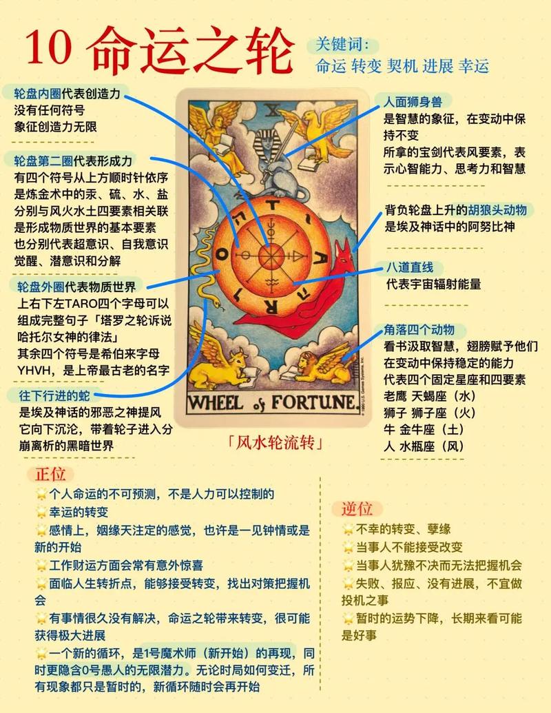塔罗牌正位中命运之轮代表的人具体有哪些特征？