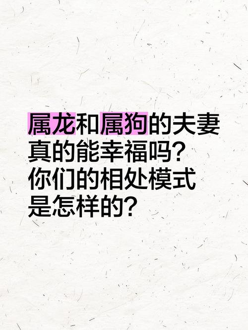 属狗和属龙的人在一起会和谐相处吗？他们的性格和命运是否相配？