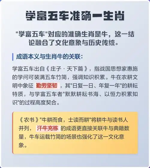 学富五车对应哪个生肖数字？