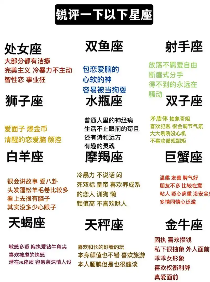 十二星座黑评价淘宝掌柜有哪些负面评价？