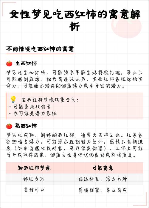 梦见吃番茄预示着什么含义？
