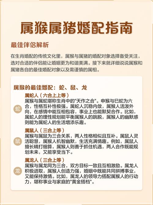 属猴和属猪的婚姻配对是否和谐？