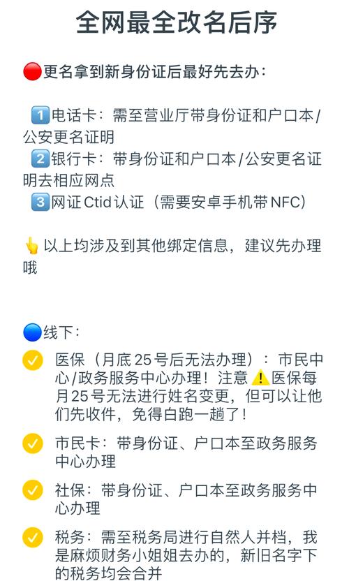 改名字需要什么理由才嫩办理手续？