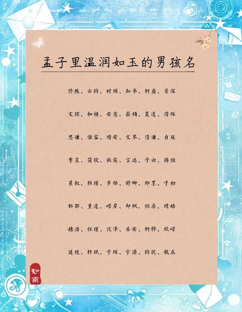 论语中可依提取的男孩名字有哪些？