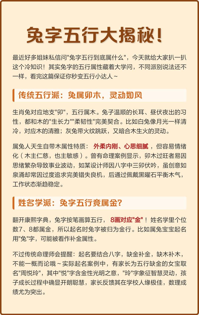 2011年出生的人五行属什么是属兔的五行属性是什么？