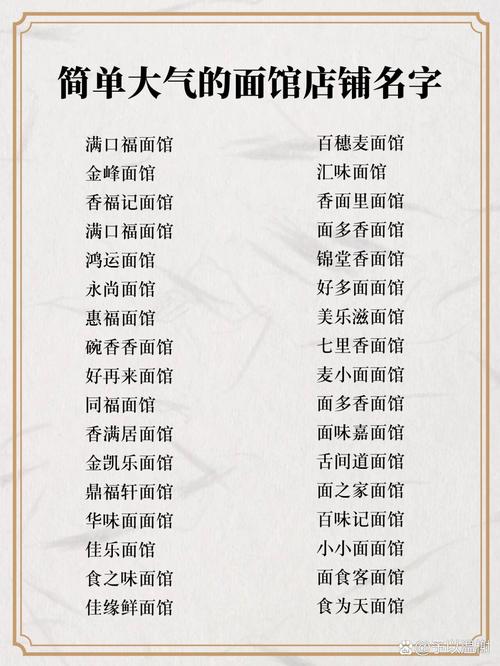 如何给面馆起一个既好听又好记的名字？