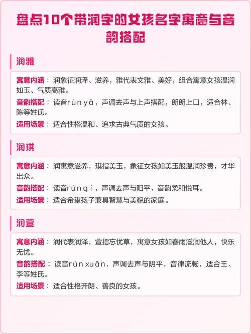 润字起名时与哪个字搭配最为和谐悦耳？