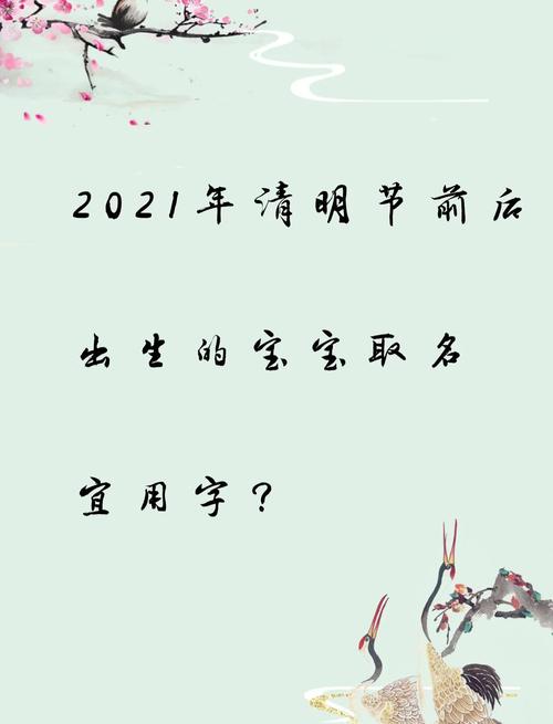 清明宝宝出生取什么名字比较好？有没有什么好建议？
