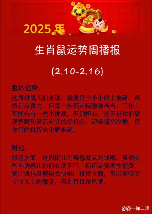 属鼠的本周运势如何，每日运势具体怎样？