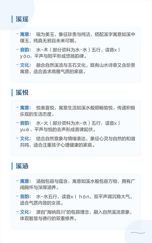 溪字作为名字寓意如何？取名字用溪字好不好？