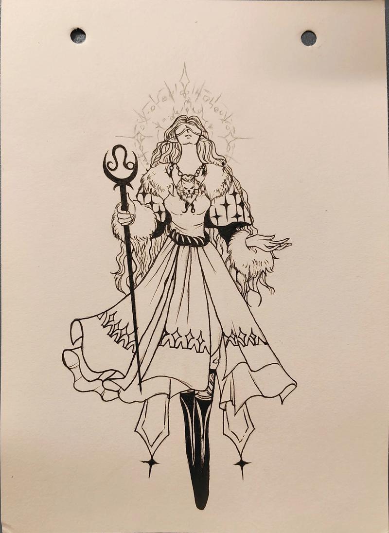 如何绘制古风版狮子座十二星座图案？